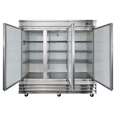 Kintera KBM3R / 919602 Reach-In Refrigerator, Three-Section, 81"