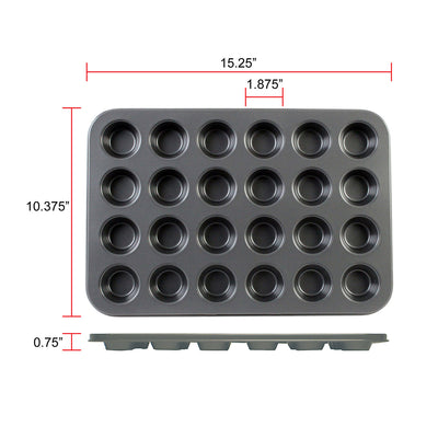 Thunder Group SLKMP124 Muffin Pan, Sheet of 24