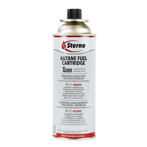 Sterno Butane Fuel Cartridge, 8 oz., with TS