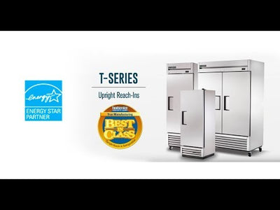 True T-49-HC T-Series Solid Door Reach-in Refrigerator, 2 Section