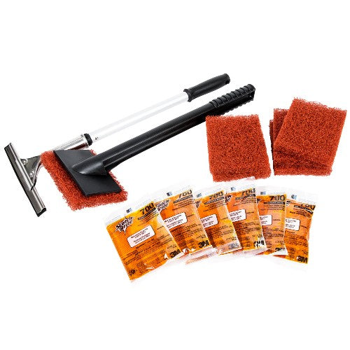 3M 710 Scotch-Brite Quick Clean Griddle Cleaning Starter Kit