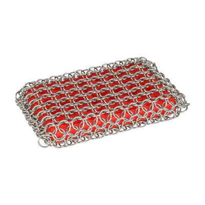 Lodge AMC10R41 Chainmail Scrubbing Pad, Red, 5-1/5" x 1"