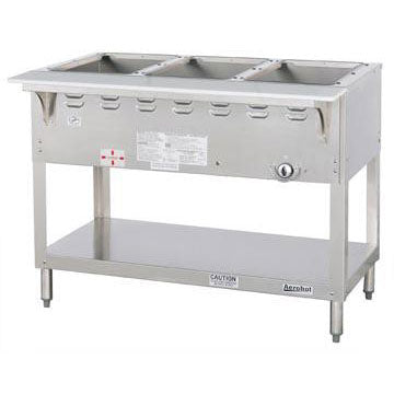 Duke WB303 3-Well Aerohot Wet Bath Steamtable, 44-3/8", Natural Gas